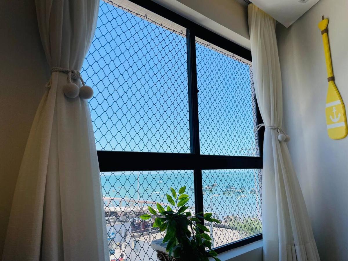 Flat Luxuoso Alto Padrao Frente Mar Com 2 Suites No Iate Plaza Форталеза Екстер'єр фото